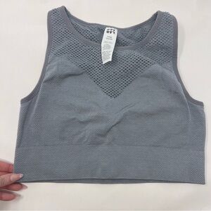 JoyLab Gray Mesh Tank Top